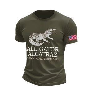 Alligator Alcatraz Check In And Chomp Out Shirt
