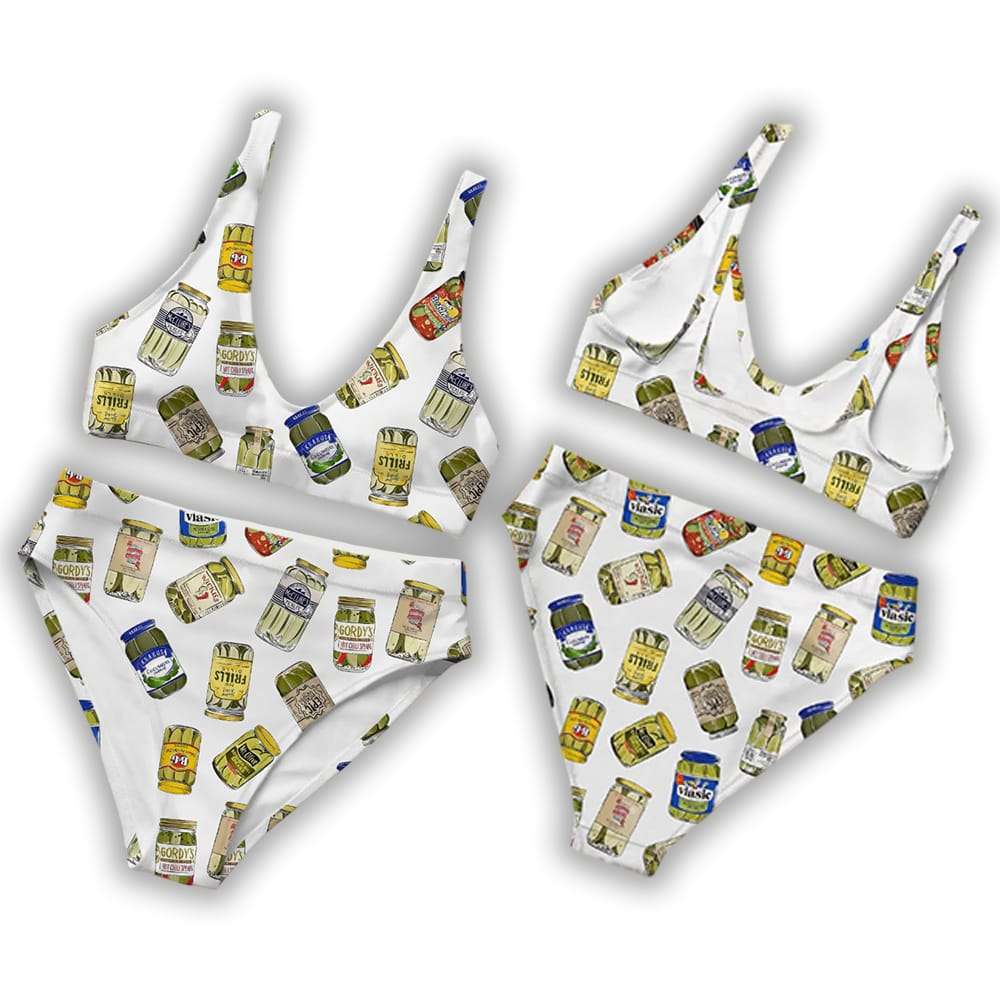 Vintage Canned Pickles Bikini Set For Women Vintage Canned Pickles Bikini Set For Women