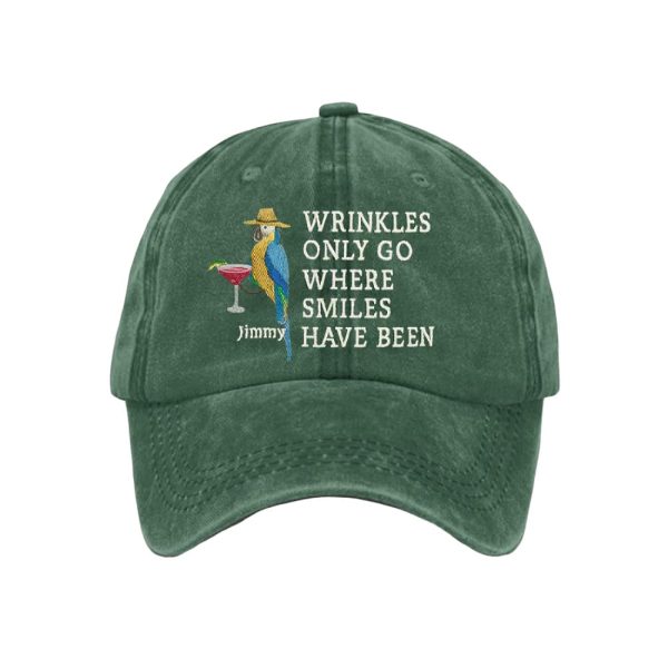 Jimmy Buffett Wrinkles Only Go Where Smiles Have Been Hat