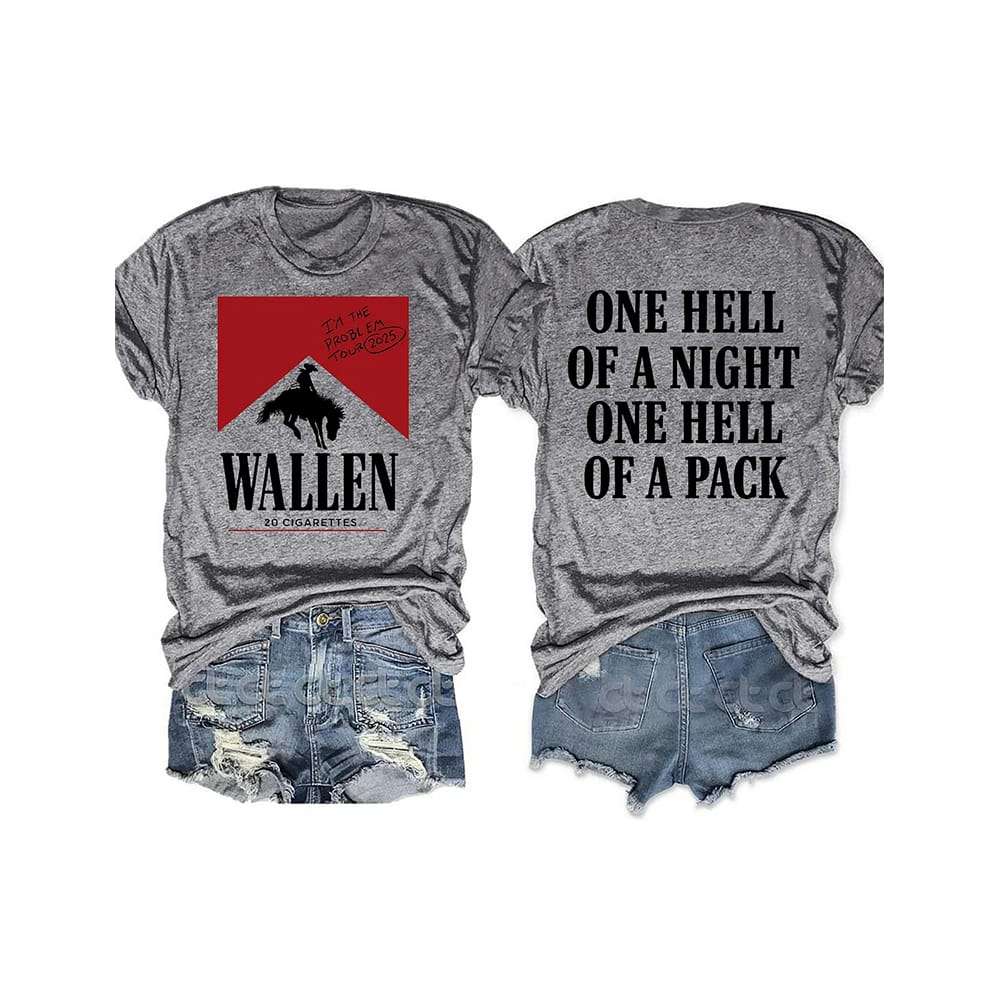 Wallen 20 Cigarettes Im The Problem Tour 2025 Shirt Wallen 20 Cigarettes I'm The Problem Tour 2025 Shirt