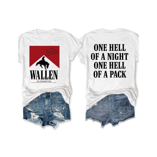 Wallen 20 Cigarettes I’m The Problem Tour 2025 Shirt