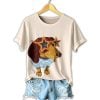 Women’s Funny Dachshund Art Print T-shirt