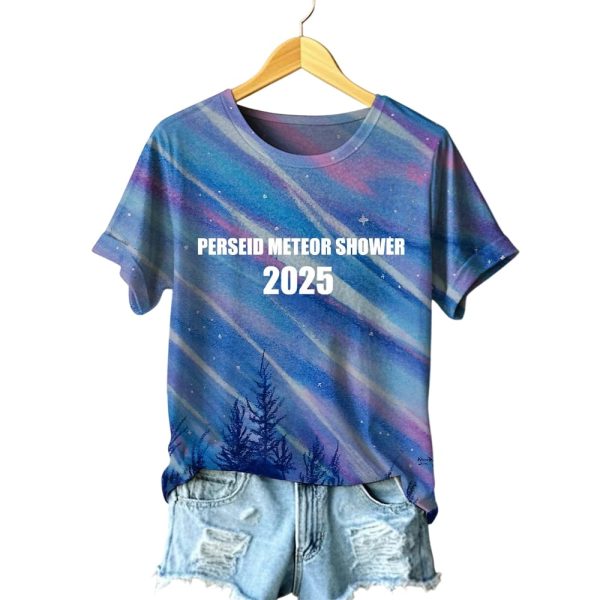 Women’s Perseid Meteor Shower 2025 T-shirt
