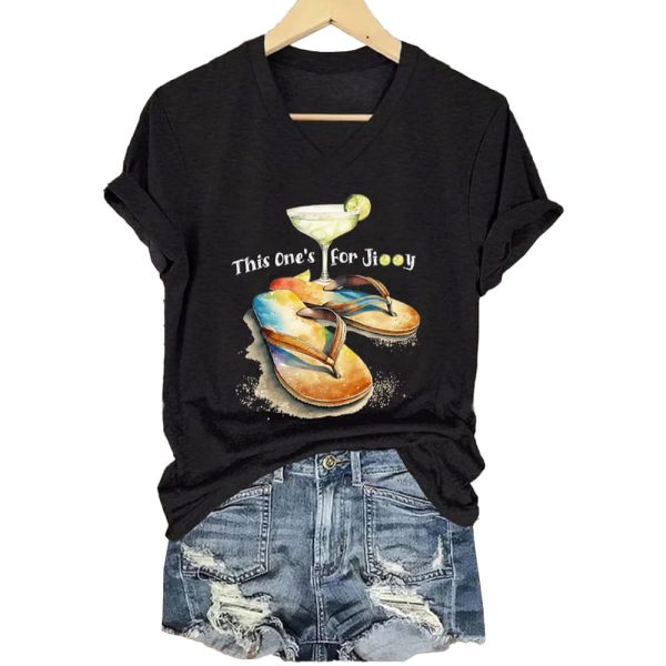 Women’s Retro This One’S For Jimmy Print T-Shirt