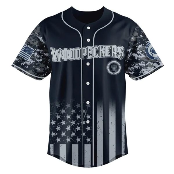 Woodpeckers x 250 US NAVY Baseball Jersey 2025