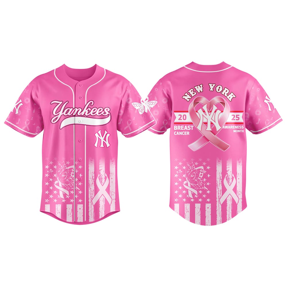 Yankees 2025 Breast Cancer Awareness Jersey Yankees 2025 Breast Cancer Awareness Jersey