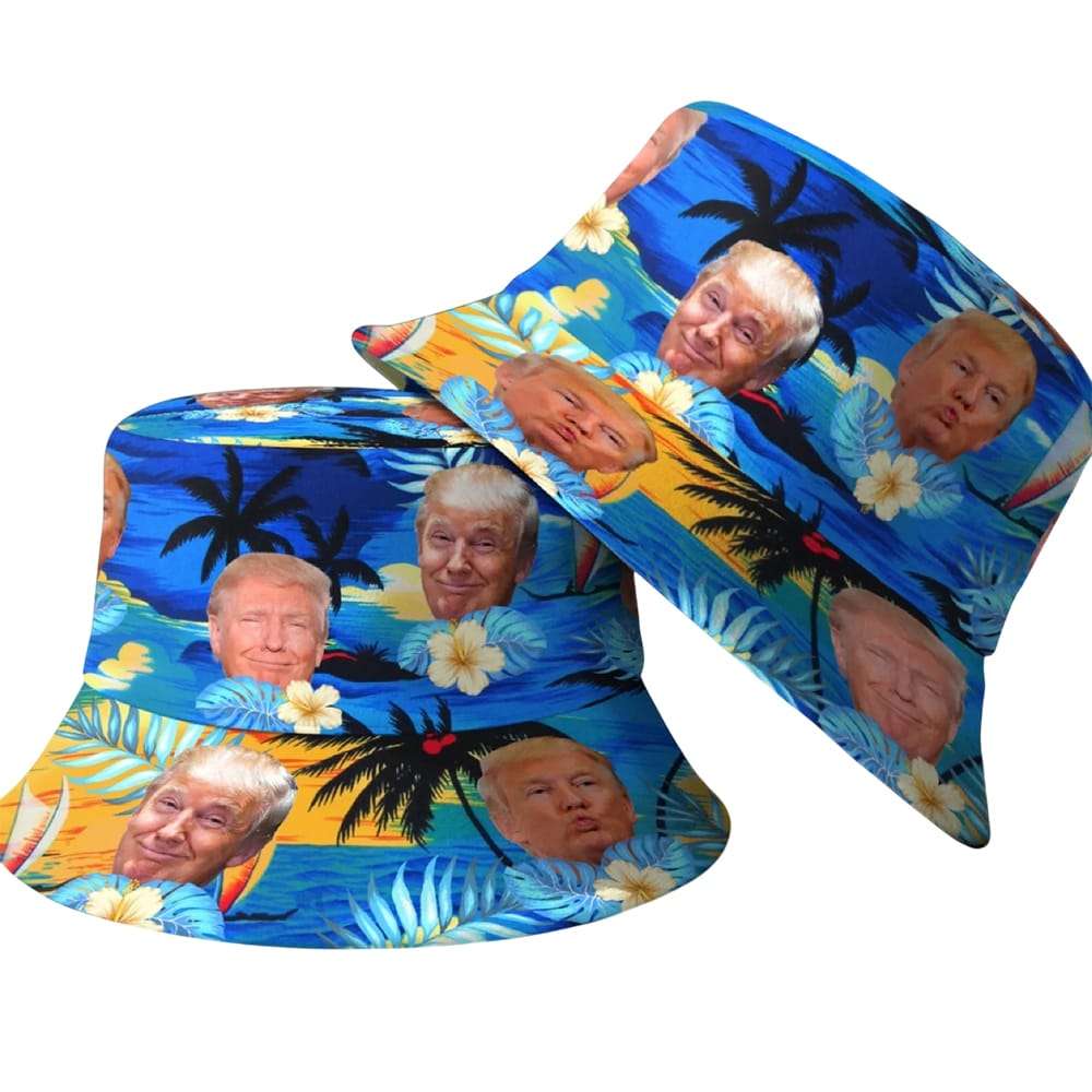 Funny Trump Face Beach Summer Bucket Hat Funny Trump Face Beach Summer Bucket Hat
