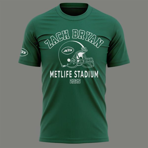Zach Bryan Metlife Stadium 2025 Jets Shirt