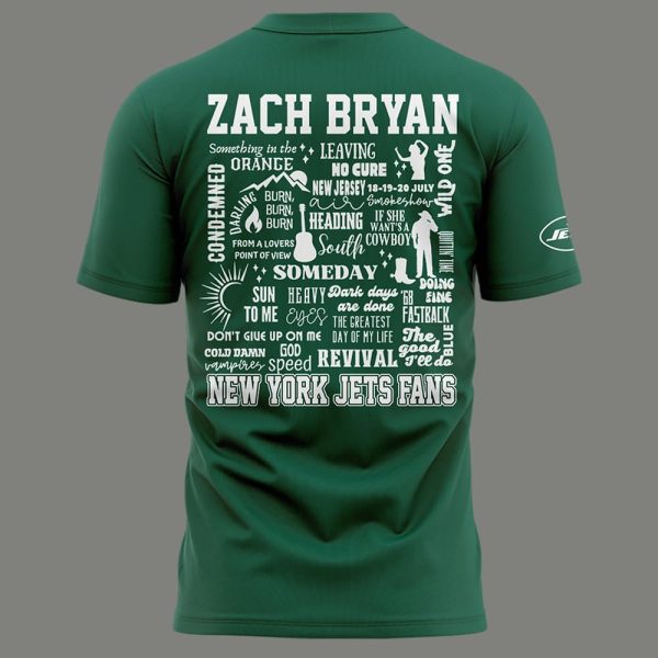 Zach Bryan Metlife Stadium 2025 Jets Shirt