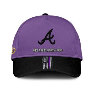 2025 Braves Purple Heart Day Jersey1