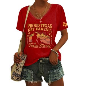 Proud Texas Pet Parent Texas Strong Shirt2