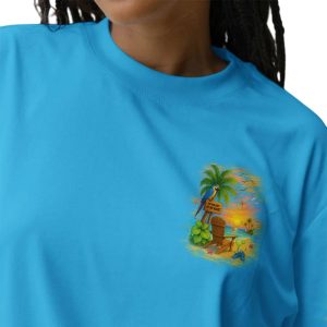Parrot Im On Island Time Over Print Shirt1
