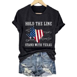 Hold The Line Stand With Texas Shirt1