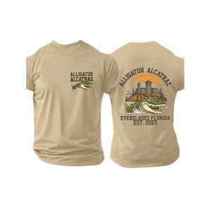 Alligator Alcatraz Everglades Florida Est 2025 Two Sided Shirt1