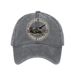 Unisex Retro Alligator Alcatraz Funny Florida Everglades Dark Humor Hat3