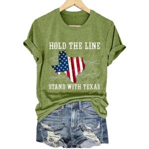 Hold The Line Stand With Texas Shirt3