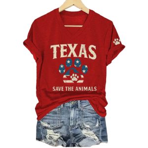 Texas Strong Save The Animals Shirt1