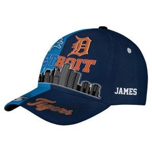 Lions Tigers Teams Detroit Skyline Classic Cap1