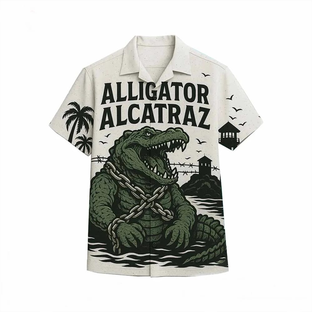 Alligator Alcatraz Hawaiian Shirt Alligator Alcatraz Hawaiian Shirt