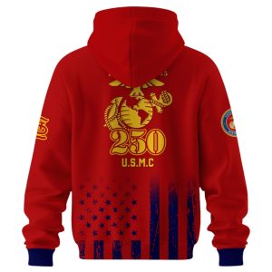 2025 Cardinals 250th Marine Corps Birthday Hoodie2