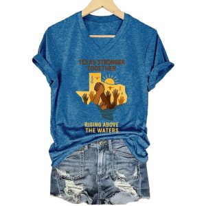 Texas Stronger Together Rising Above The Water Shirt2