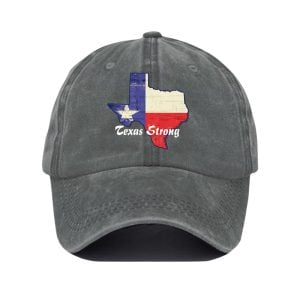 Retro Texas Strong Print Baseball Cap2