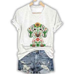 Womens Texas Pet Relief Print T Shirt4