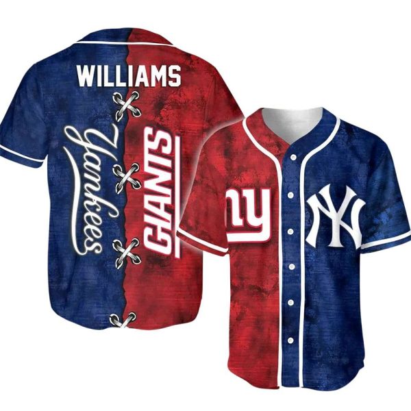 Ny Yankees x Giants Customized Baseball Jersey