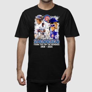 Ryne Ryno Sandberg Thank You For The Memories 1959 2025 Shirt2