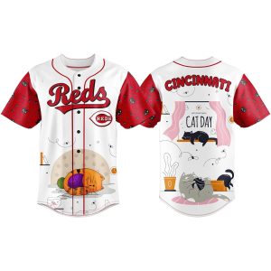 Reds Cat Day Baseball Jersey 2025