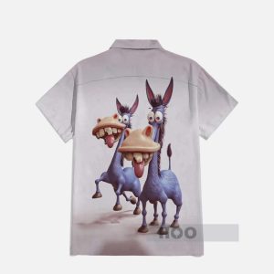 Hawaiian Funny Animals Donkeys Hawaiian Shirt1