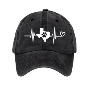 Texas Strong Save The Animals Heartbeat Baseball Cap1