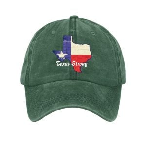 Retro Texas Strong Print Baseball Cap3