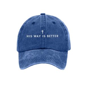 Unisex His Way Is Better Christian Print Hat1