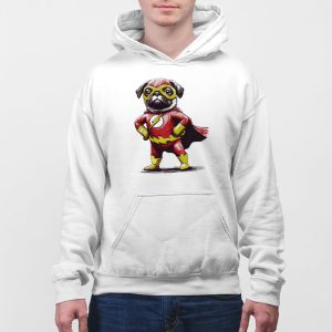 Pug Superhero T shirt 3