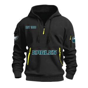 Eagles Est 1933 Quarter Zip Hoodie1