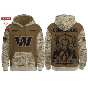 2025 Commanders Hunting Deer Hoodie