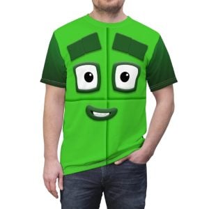 Number Four Green Blocks Costume Shirt