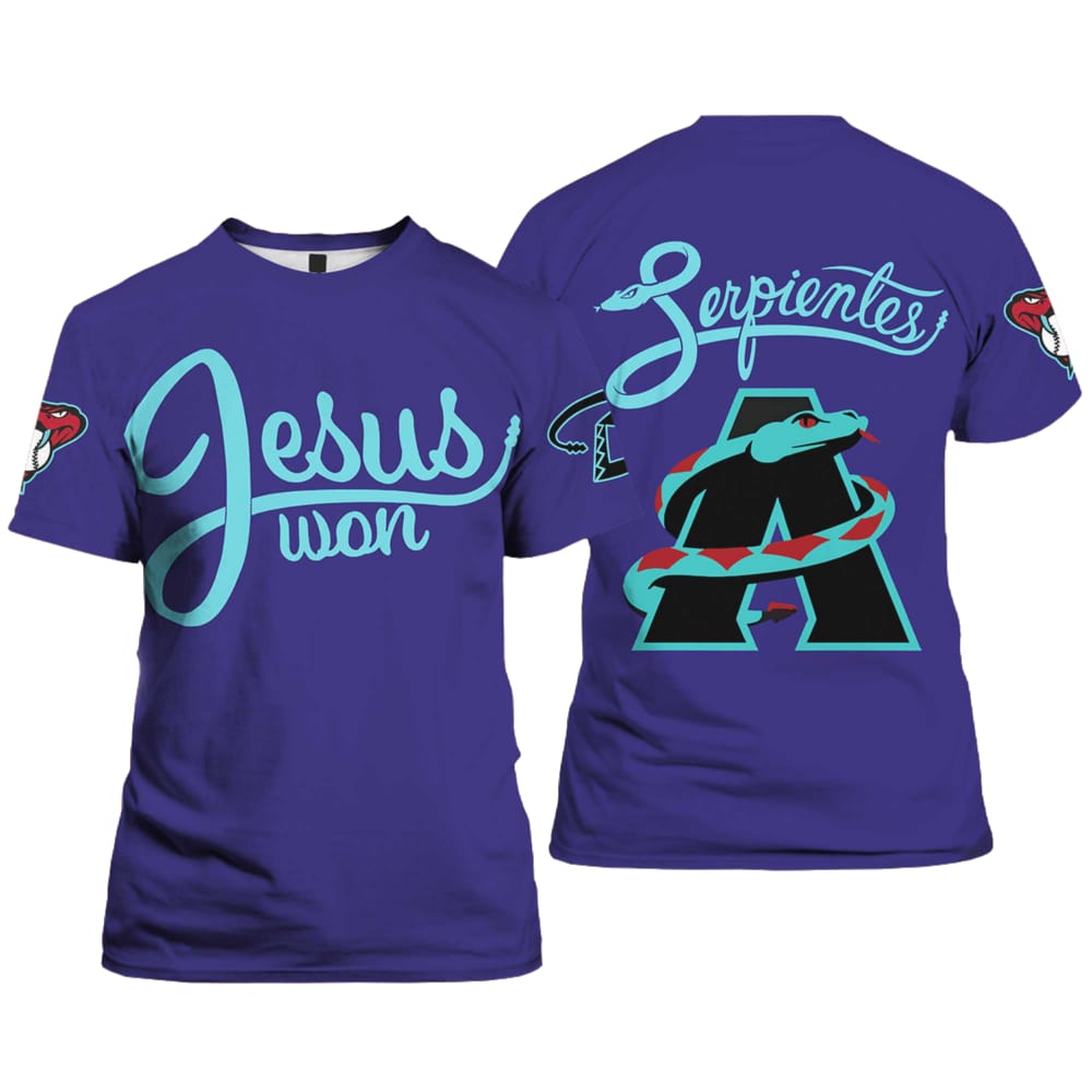 2025 Diamondbacks Jesus Won Shirt 2025 Diamondbacks Jesus Won Shirt