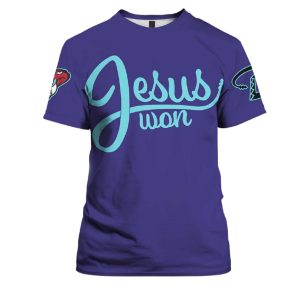 2025 Diamondbacks Jesus Won Shirt 1 2025 Diamondbacks Jesus Won Shirt 2