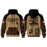 2025 Dodgers x USMC 250th Anniversary Hoodie