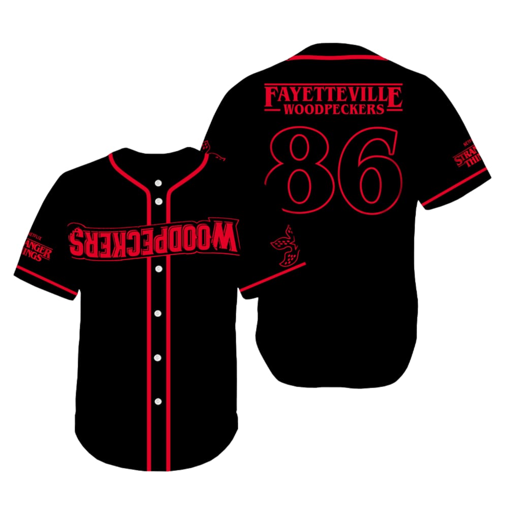 2025 Fayetteville Woodpeckers Stranger Things Replica Jersey Giveaway 1 2025 Fayetteville Woodpeckers Stranger Things Replica Jersey Giveaway