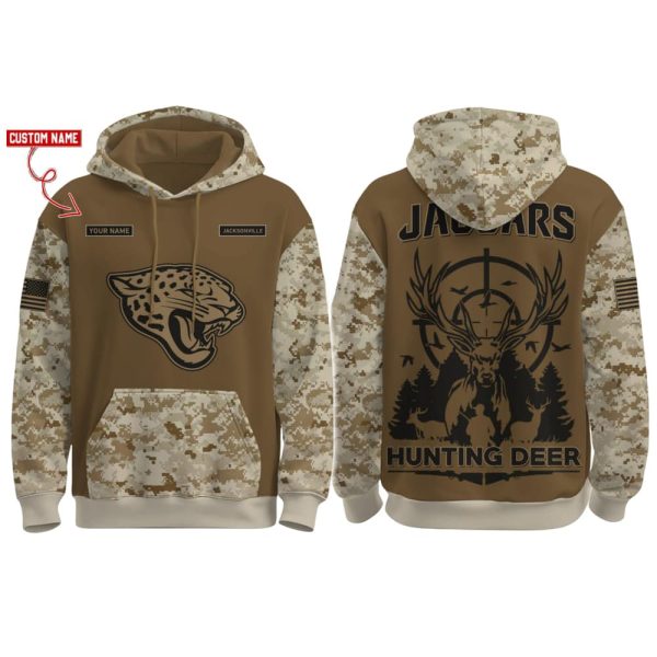 2025 Jaguars Hunting Deer Hoodie