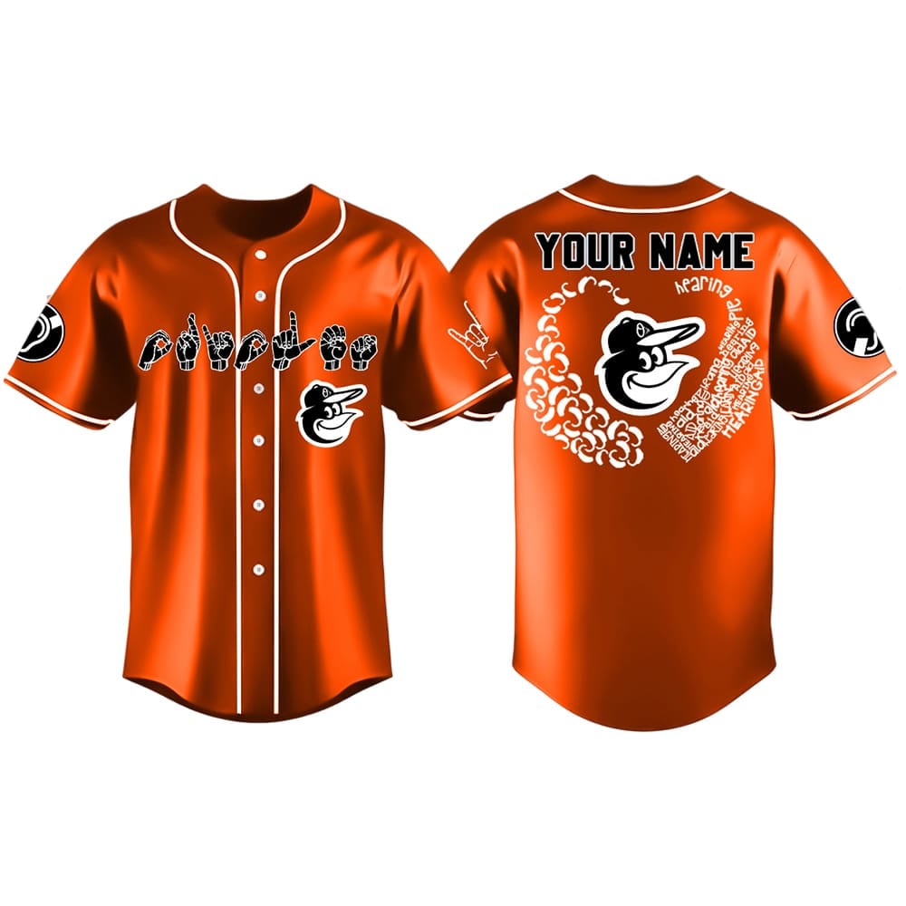 2025 Orioles Deaf Hard Of Hearing Awareness Day Baseball Jersey 2025 Orioles Deaf & Hard-Of-Hearing Awareness Day Baseball Jersey