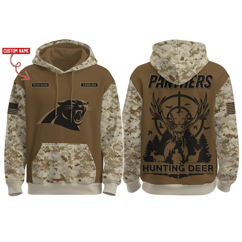 2025 Panthers Hunting Deer Hoodie 2025 Panthers Hunting Deer Hoodie
