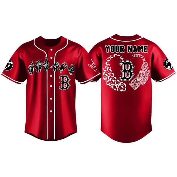 2025 Red Sox Deaf & Hard-Of-Hearing Awareness Day Baseball Jersey
