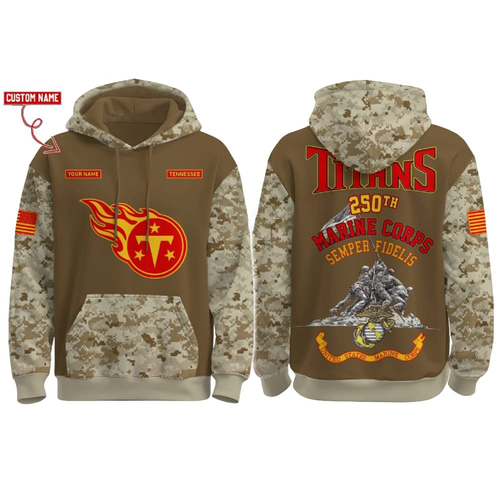 2025 Titans US Marine Corps 250th Year Anniversary Hoodie 2025 Titans US Marine Corps 250th Year Anniversary Hoodie