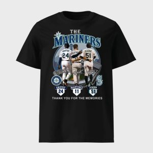 The Mariners Griffey Martinez Ichiro Thank You For The Memories Shirt 1
