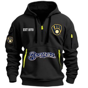 Brewers Est 1970 Hoodie Half Zipper 3 Brewers Est 1970 Hoodie Half Zipper3
