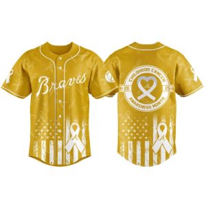 Braves Childhood Cancer Awareness Month 2025 Jersey